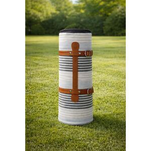 VonShef Waterproof Picnic Blanket Roll Up Striped Outdoor Beach Camping Mat